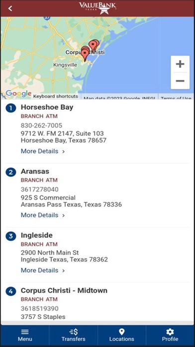 ValueBank Texas Mobile Banking Screenshot