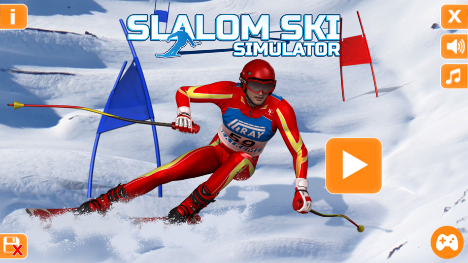 Slalom Ski Simulator - 2.0 - (iOS)