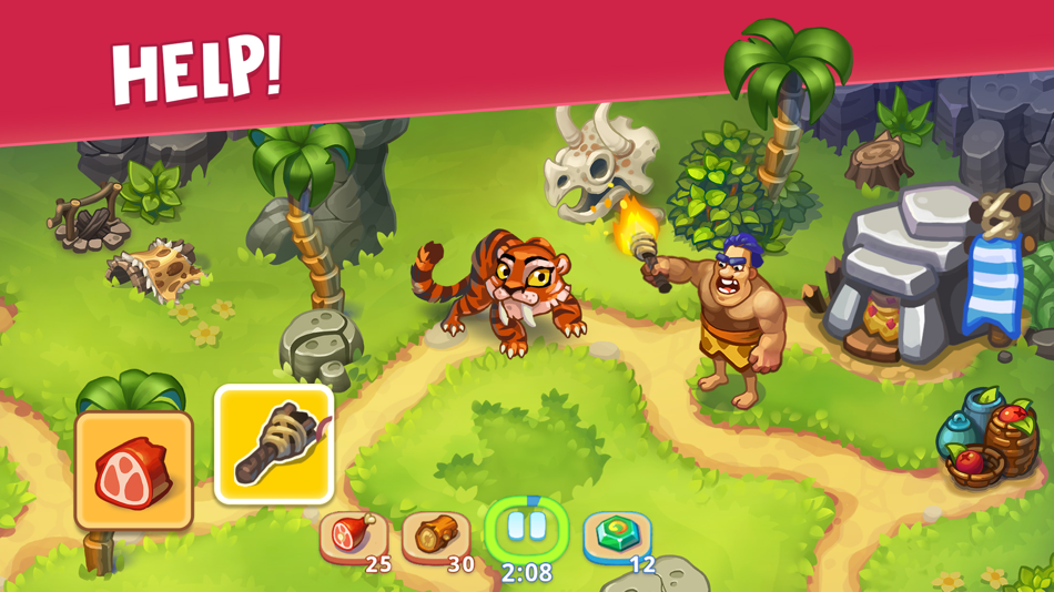 #1. Tribe Dash - Time Management (iOS) Podle: Matryoshka Games (CY) LTD
