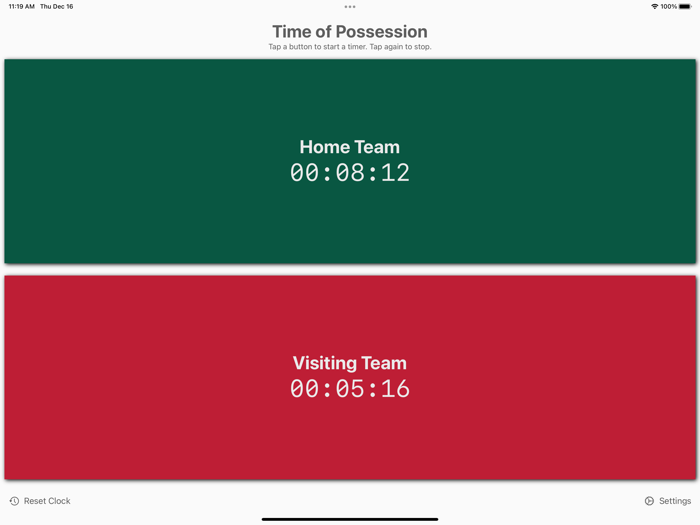 Time of Possession
