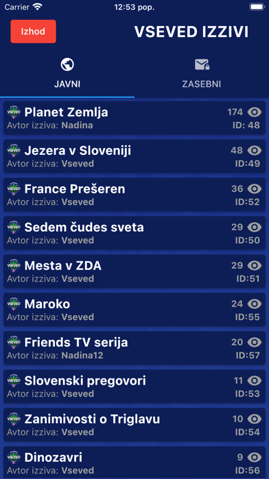 VSEVED+ Slovenija Screenshot
