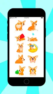 happy corgi animated stickers iphone screenshot 2