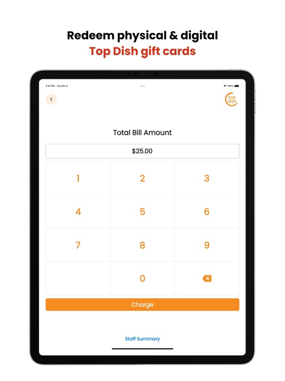 Top Dish Gift Card Redemption