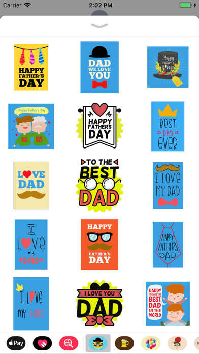 Screenshot #1 pour Fathers Day stickers & emoji