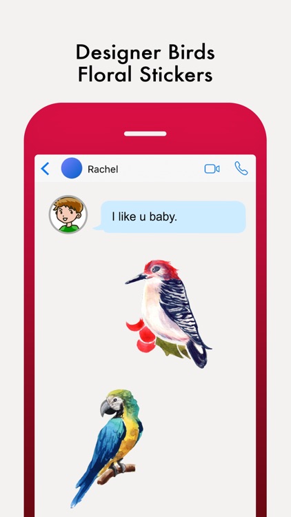 Vintage Birds & Floral Sticker