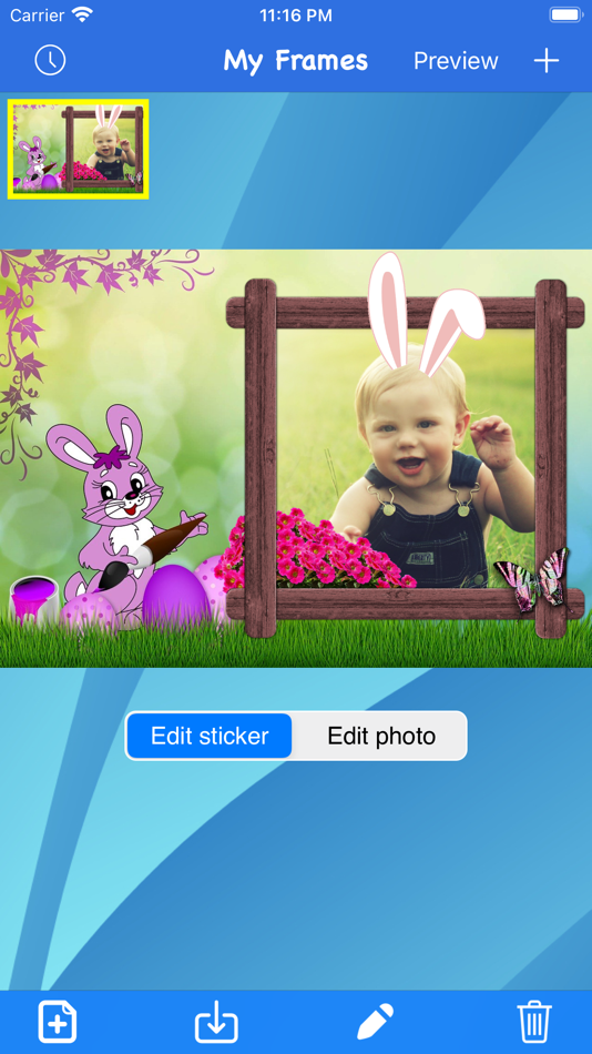 #4. Easter frames - Frame It! (iOS) 来自: Priyadarshi Bhattacharya
