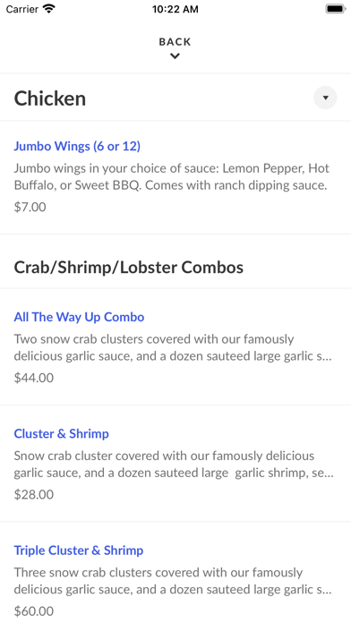Sho Nuff Seafood Screenshot