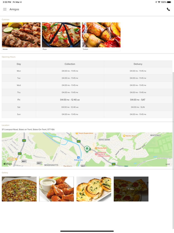 Amigos Stoke-On-Trent