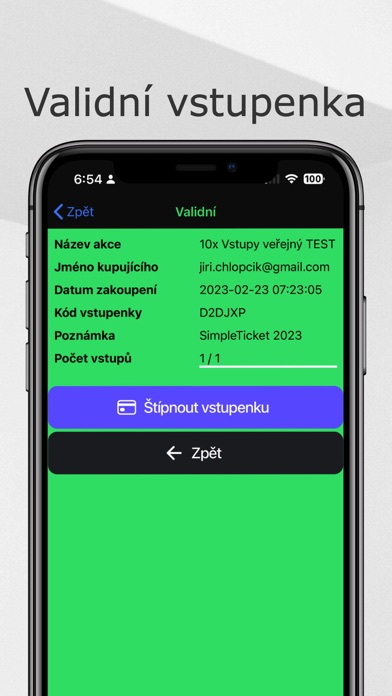 SimpleTicket Screenshot