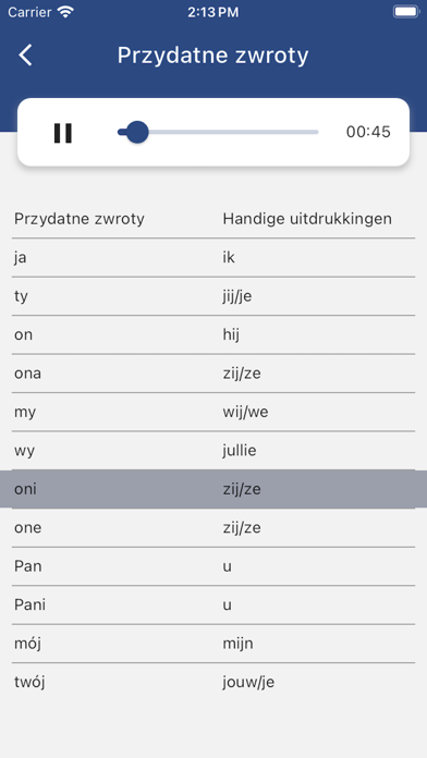 Rozmówki polsko-niderlandzkie Screenshot
