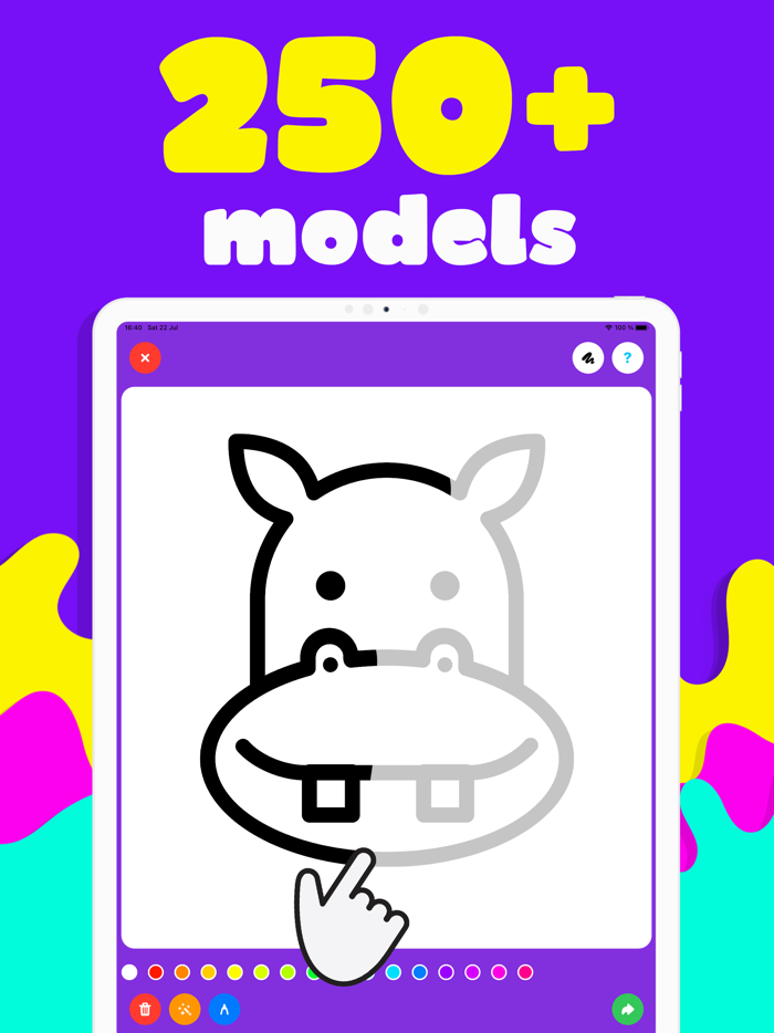 Kids drawing pad games TinyArt