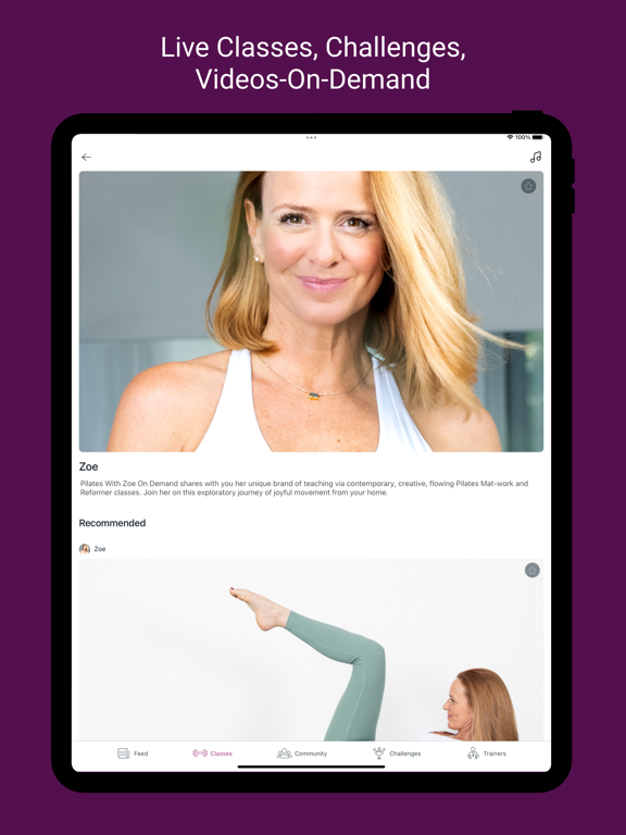 Pilates with Zoe iPad screenshot 5 - Health & Fitness app