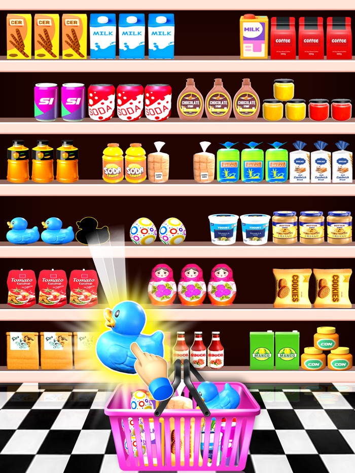 DIY Supermarket Organizer Game