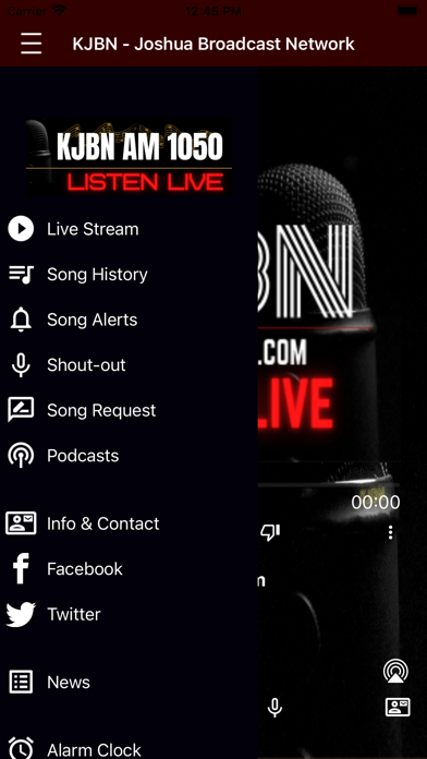KJBN 1050 AM Screenshot