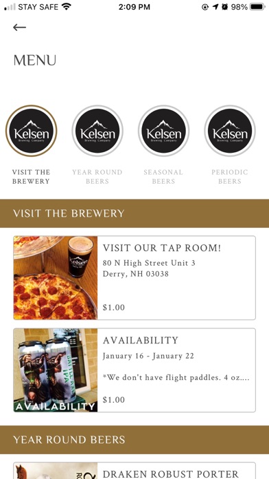 Kelsen Brewing Company Screenshot 3 - AppWisp.com Kelsen Brewing Company Screenshot 3 - AppWisp.com