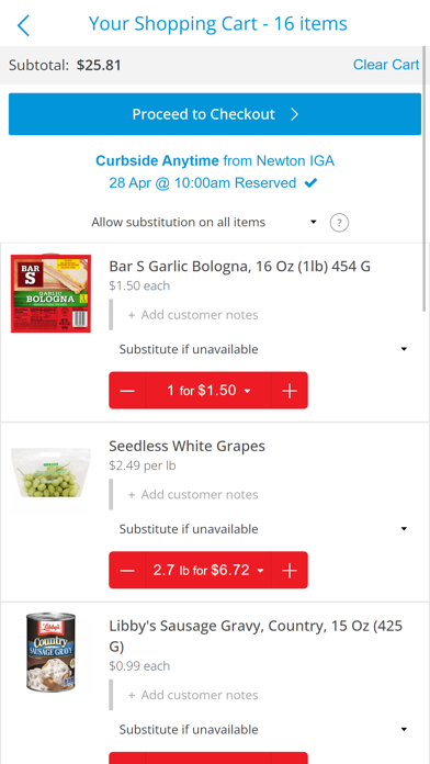 goGroceri Screenshot