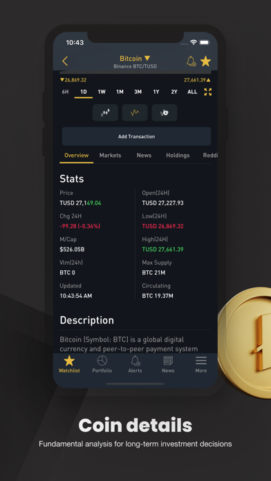 Crypto Tracker by BitScreener Screenshot