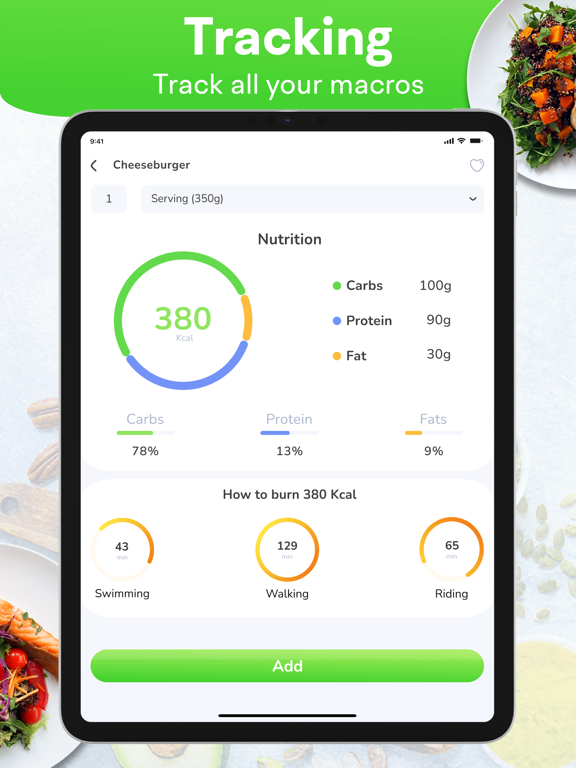 Screenshot #5 pour Calorie Counter - Food Tracker