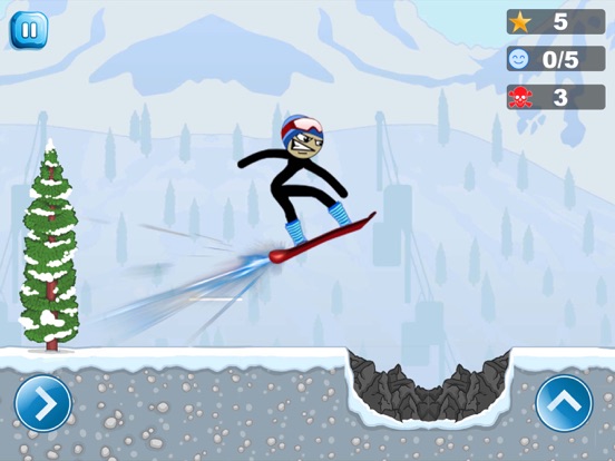 Screenshot #4 pour Stickman Luge - Winter Games!