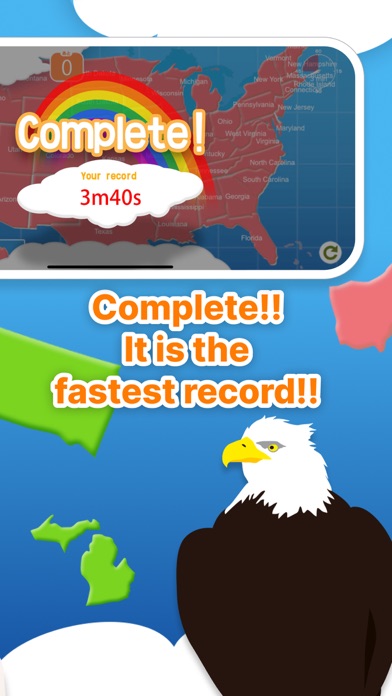 USA Map Puzzle HD Screenshot