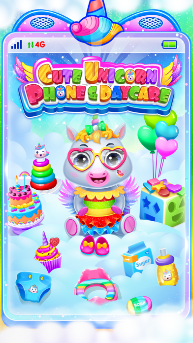 Cute Unicorn Daycare Toy Phone Screenshot