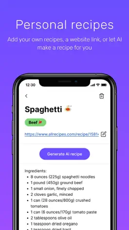 Game screenshot What's for Din: Meal Planner hack