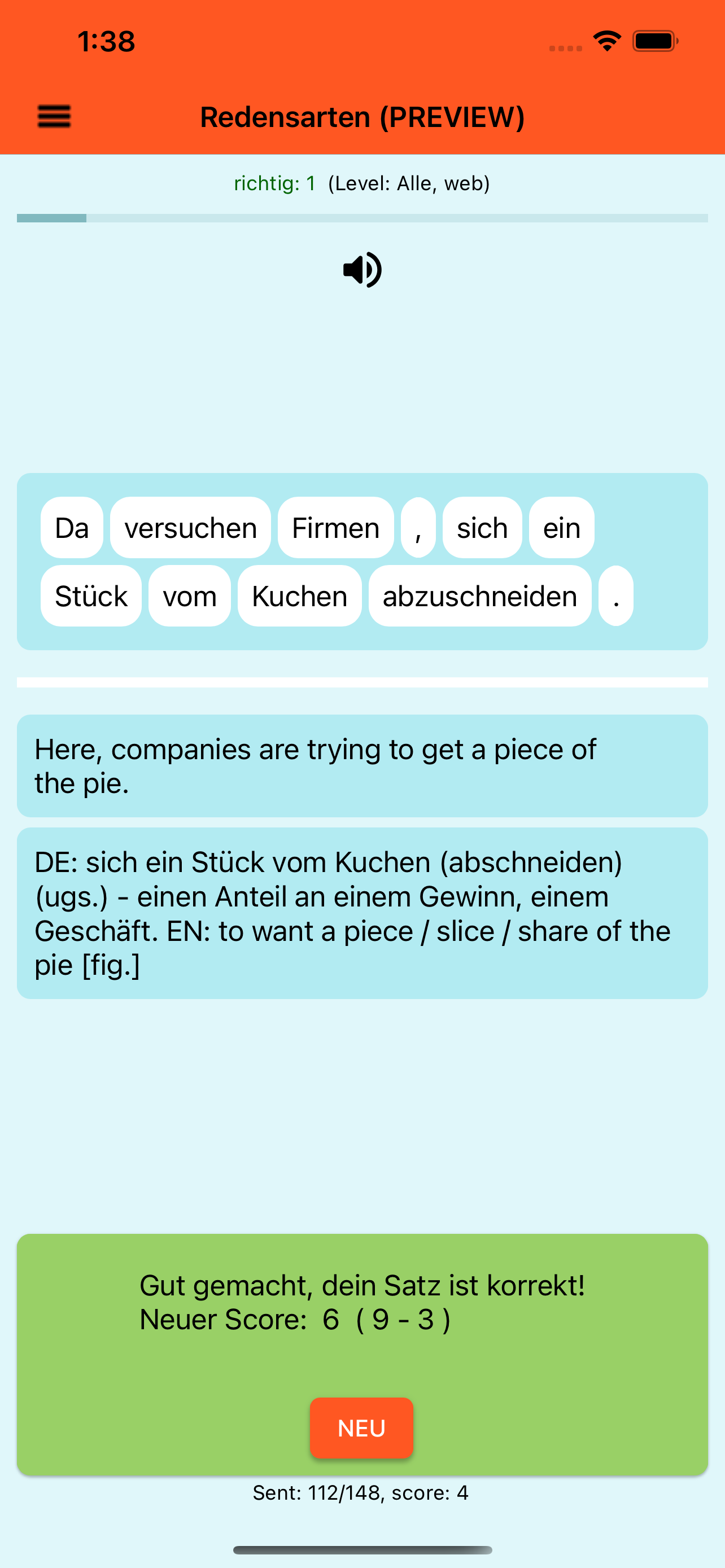 Satzpuzzle Deutsch