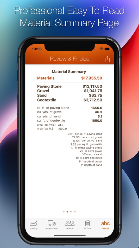 #7. Paving Estimator (iOS) 由: John Lein