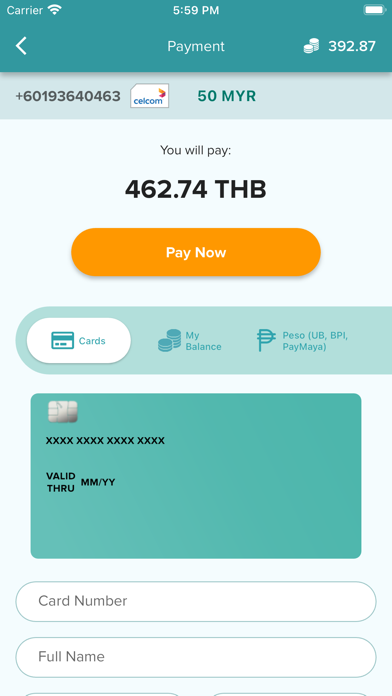 MobileTopup.com Screenshot