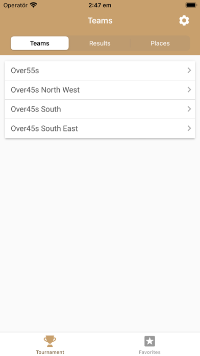 Over45s Soccer League Screenshot