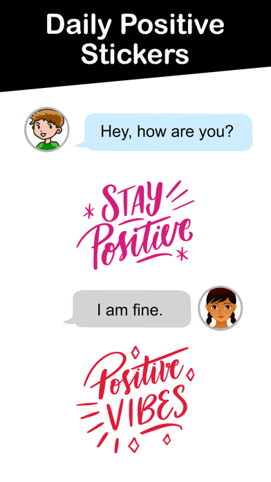 Screenshot #2 pour Daily Positive Stickers
