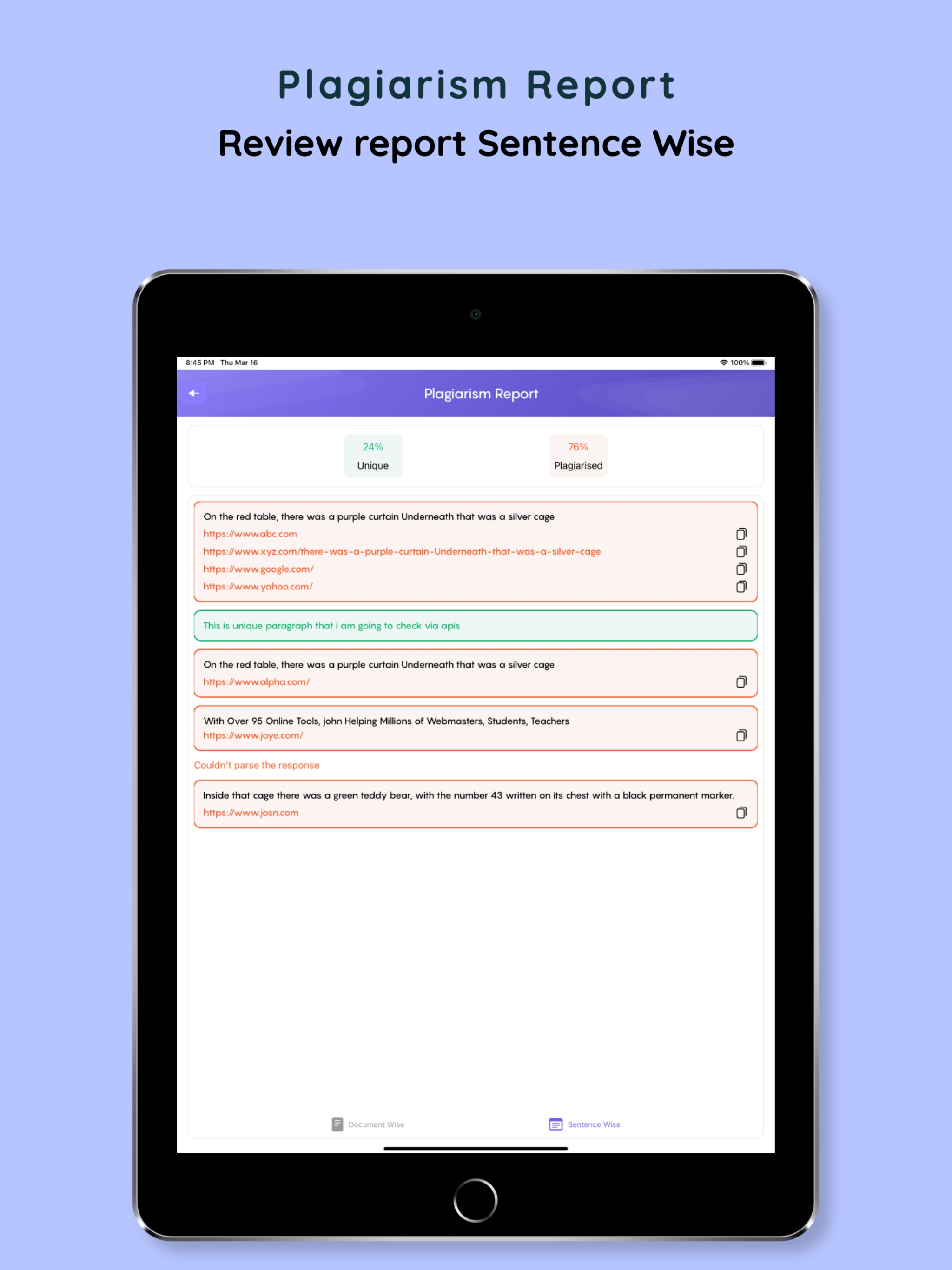 Anti-Plagiarism Grammar Check