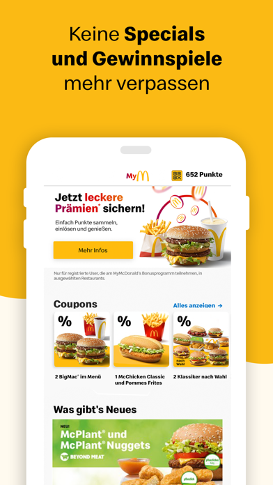 Screenshot #1 pour McDonald’s Deutschland