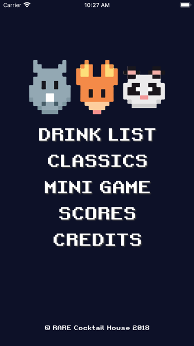 RARE Cocktail House Screenshot
