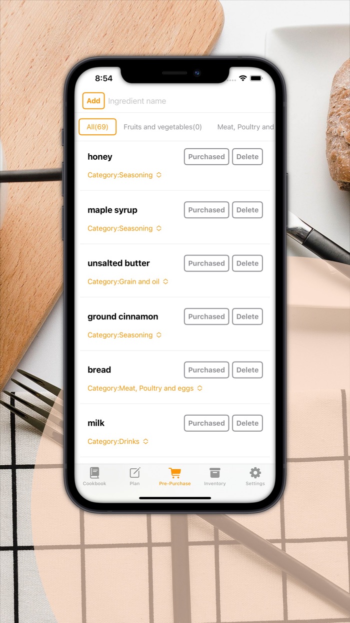 Cooking plan - tasty recipes