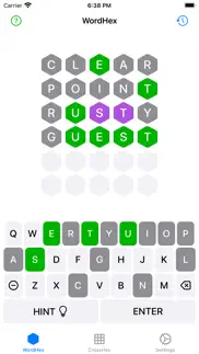 wordhex: 1 secret, 6 guesses iphone screenshot 2