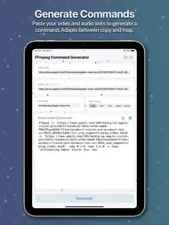 FFmpeg Command Generator ipad bilder 1
