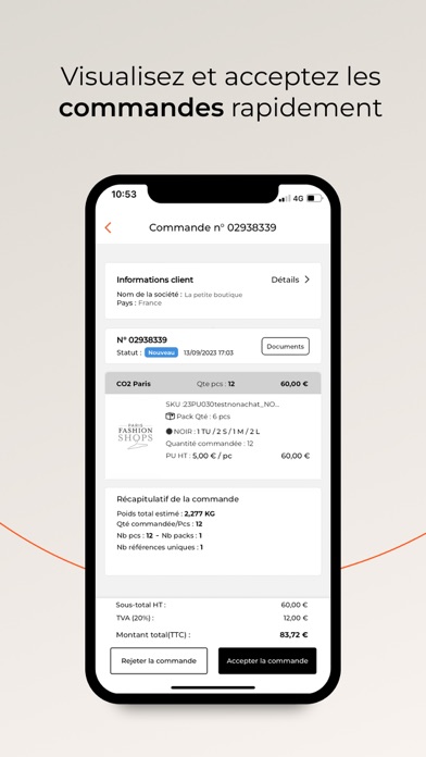 PFS - Back Office Wholesaler Screenshot