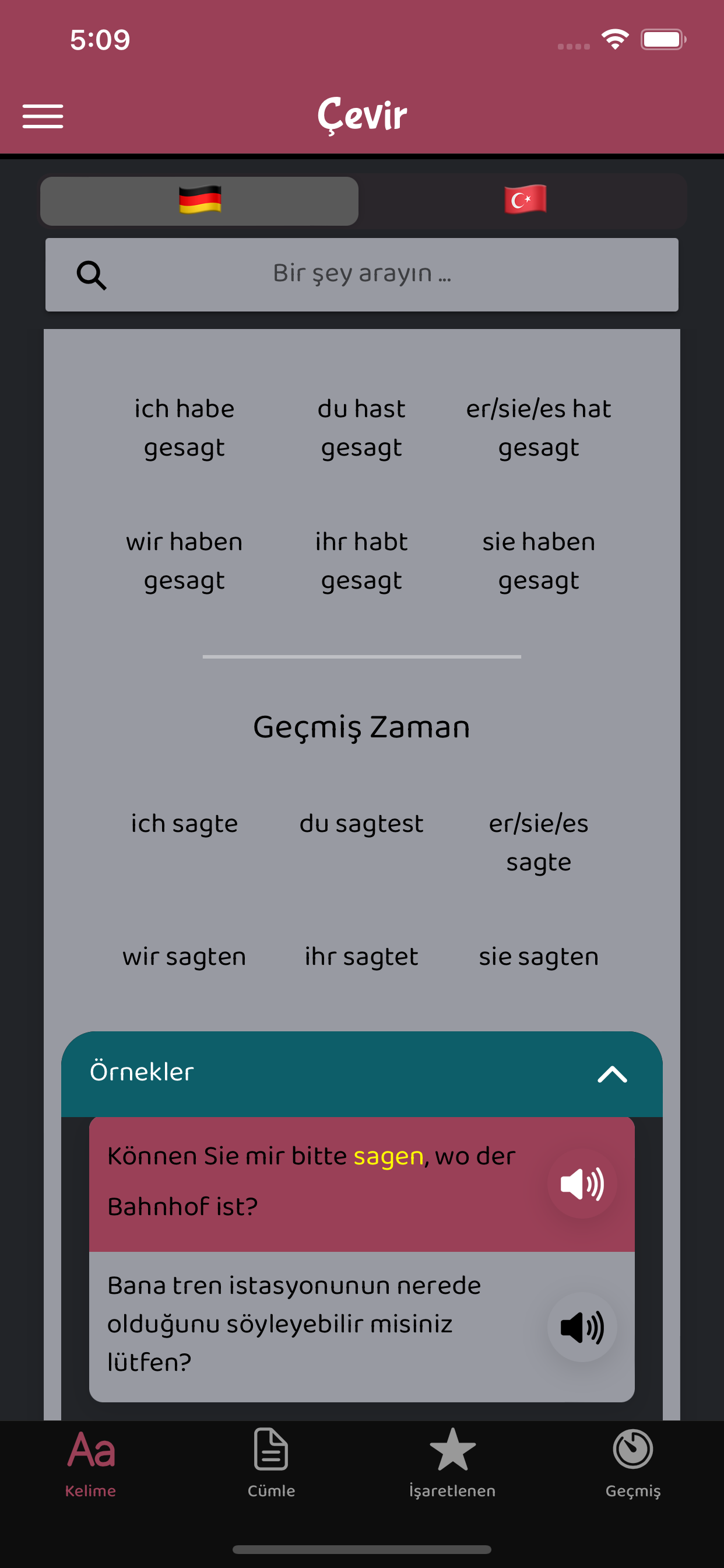 Almanca Türkçe