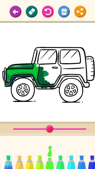 Cars Coloring Game Book Screenshot