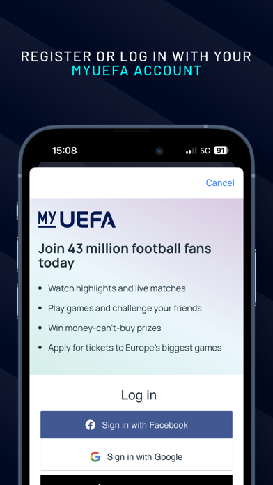 UEFA.tv Screenshot