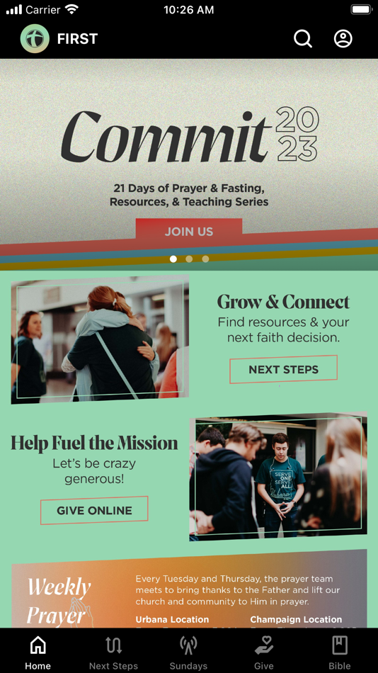 #1. FIRST Champaign (iOS) 由: First Christian Church App