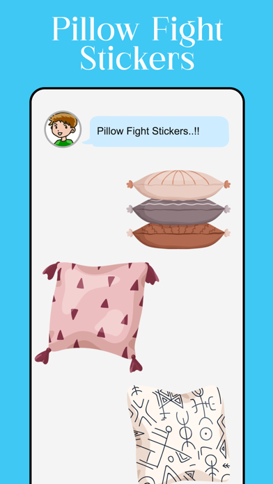 Pillow Fight Stickers Screenshot