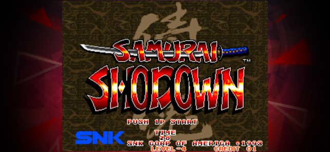 ภาพหน้าจอของ SAMURAI SHODOWN ACA NEOGEO