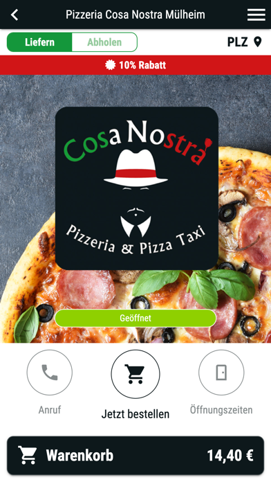 Pizzeria Cosa Nostra Mülheim Screenshot