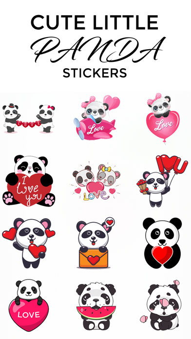 Screenshot #3 pour Cute Little Panda Stickers