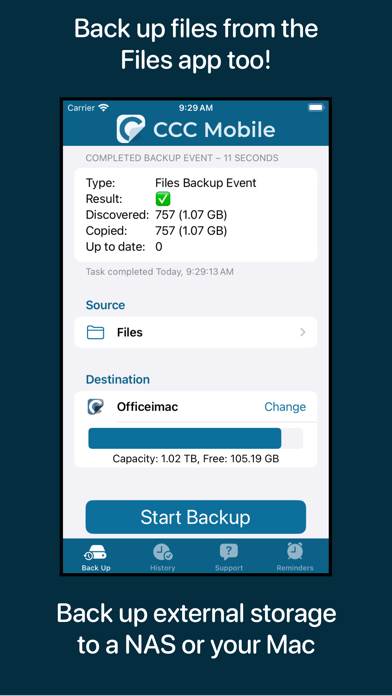 CCC Mobile Backup Screenshot