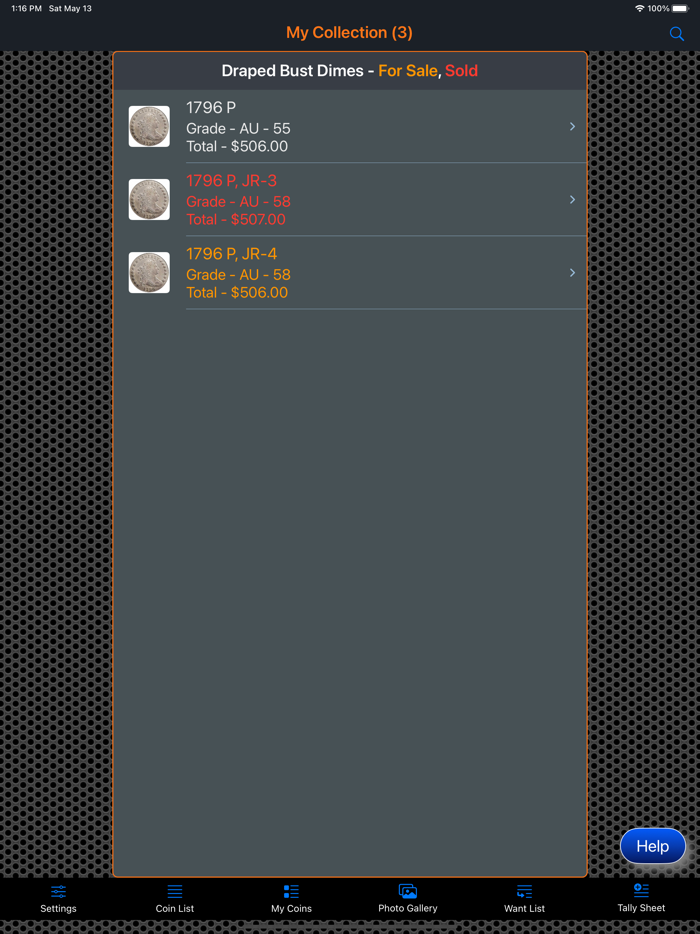 Draped Bust Dimes Collection