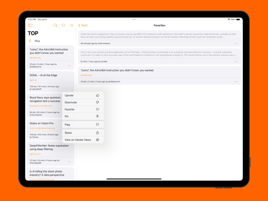 Z Combinator for Hacker News iPad screenshot 4 - News app