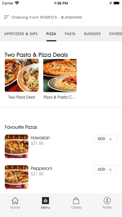 ROMEO'S RESTAURANT Screenshot